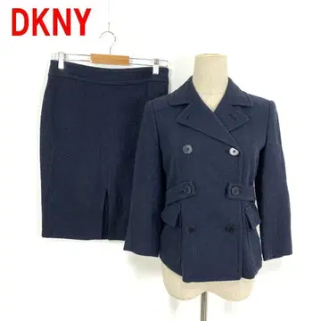 A5299 DKNY 스커트 정장 세트 면 안감 있음 네이비 2