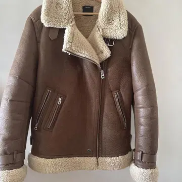 Bershka 브라운 무스탕 코트 L