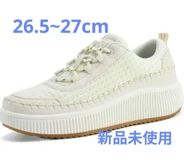 새상품 통굽 스니커즈 화이트 5cm 업