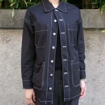 Meltthelady 블랙 셔츠 버튼 포함