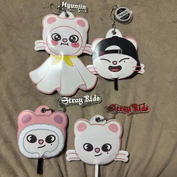 straykids 스키즈 현진 지니렛 부채 키링