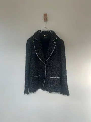 새상품급 INGEBORG 모헤어 캐시미어 혼방 트위드 자켓 L 사이즈