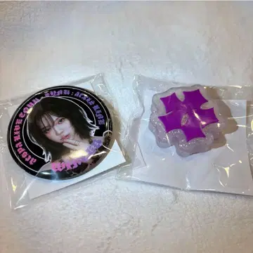 aespa 랜덤토이 윈터 캔뱃지 부채 액세서리