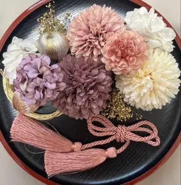 성인식 졸업식 시치고산 사전 촬영 머리 장식