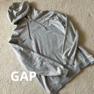 GAP 그레이 후드 부착 후드티