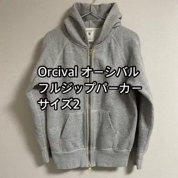 오르치발 풀 집업 후드티 헤더 그레이 사이즈 2