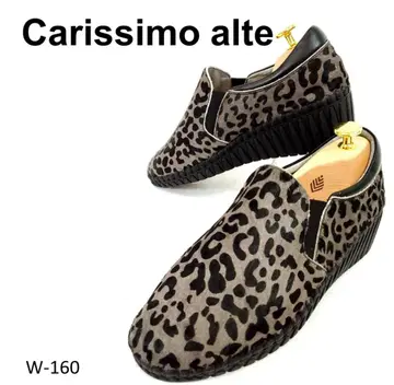 칼리시모알테 슬립온 웨지솔 레오파드 무늬 24.5cm 착용 횟수 1회