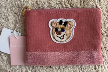 미사용 새상품 러브리 바이 페이러 올드 테디 걸 와펜 파우치