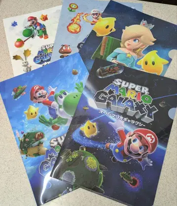 세븐 슈퍼 마리오 갤럭시 클리어 파일 5장 세트