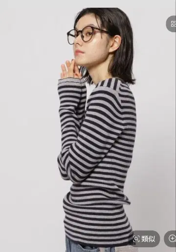 니코앤드 더블 프릴 커프 리브 니트 풀오버