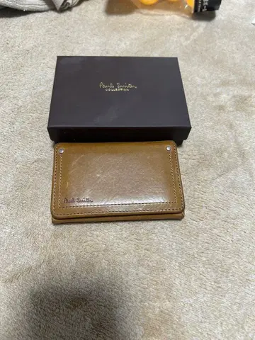 Paul Smith 브라운 가죽 명함지갑 박스 포함! 빠른 사람 임자
