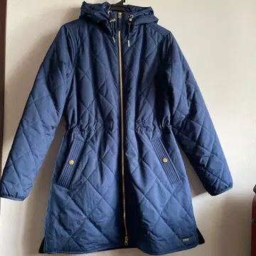 L.L.Bean 후드 부착 퀼팅 자켓 S PET 네이비