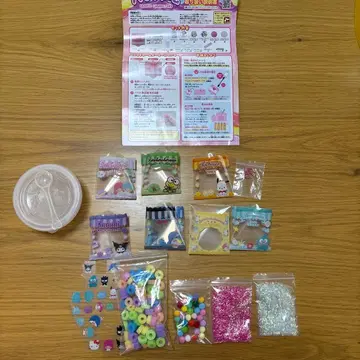 파우참 산리오 참 시트 12장 토핑 부품 2종