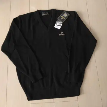 새상품 던롭 V넥 스웨터 블랙 S