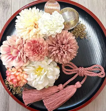 성인식 졸업식 시치고산 사전 촬영 머리 장식