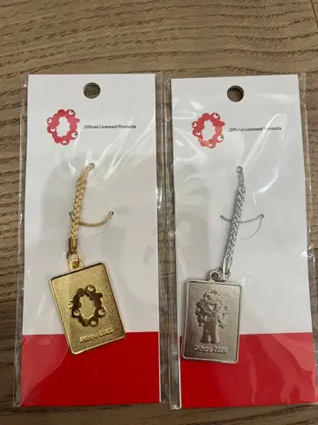 캐릭터 키링 골드 실버 세트