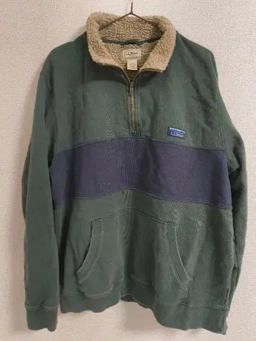 L.L.Bean 엘엘빈 하프 지퍼 맨투맨 플리스