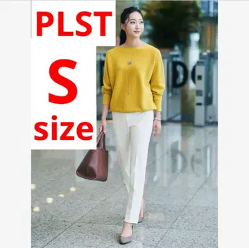 3, 4회 착용 PLST 웜 리저브 스틱 팬츠 화이트