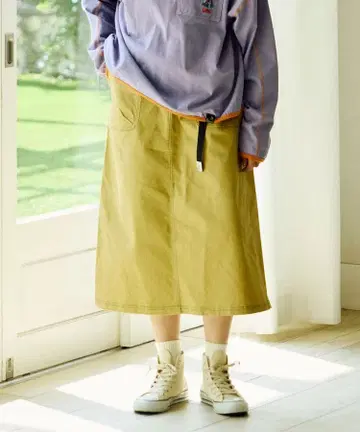 스트레치 캔버스 베이커 스커트 gsc 고 슬로우