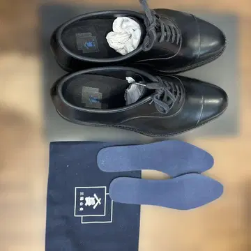 사니야마초 방수 토모지로 스트레이트 팁 블랙 7.5 (25.5)