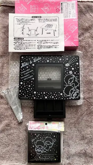 키키라라 화장품 박스 거울 포함 액세서리 테이블 2003년