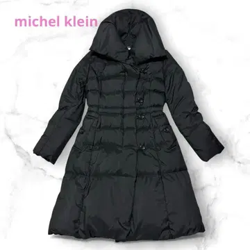 MICHEL KLEIN 블랙 다운 코트 38
