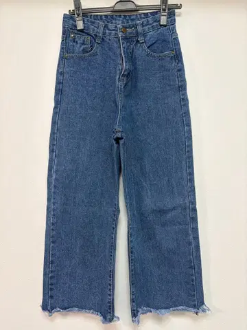 새상품급 프린지 와이드 데님