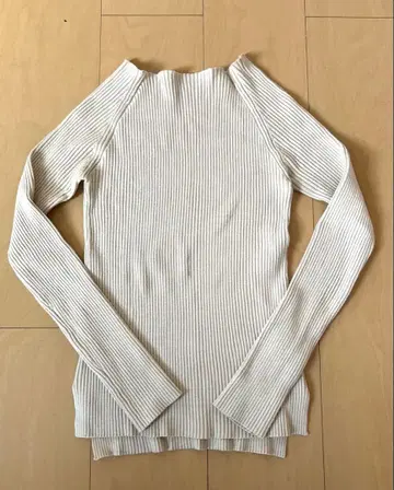 라운지 드레스 loungedress 아이보리 리브 니트 긴팔