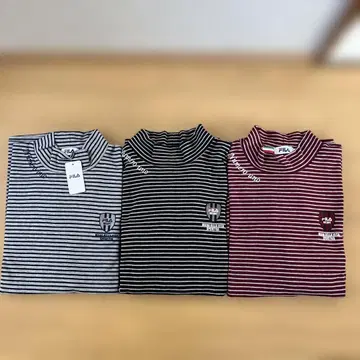 FILA 골프 긴팔 상의 3개 세트