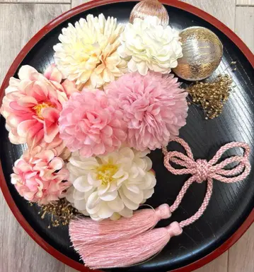 성인식 졸업식 시치고산 사전 촬영 머리 장식 세트