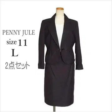 (PENNY JULE) 블랙 라메 믹스 자켓 타이트 스커트 수트 11