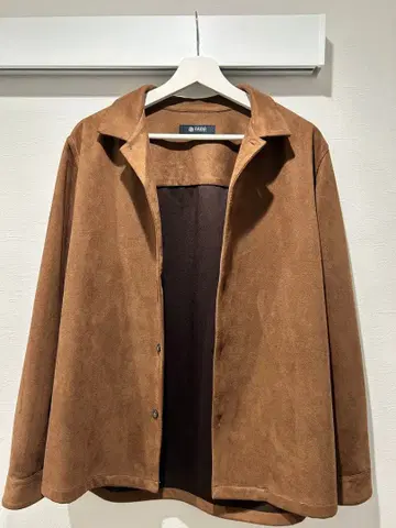 브라운 스웨이드풍 자켓