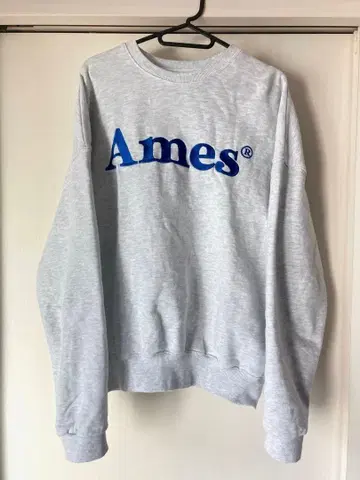 Ames worldwide 로고 맨투맨 라이트 그레이 한국