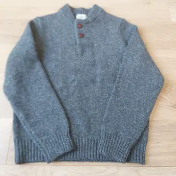 L.L.Bean 그레이 버튼부착 스웨터