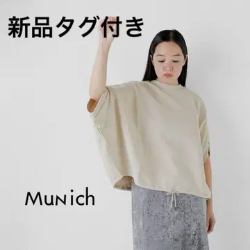 Munich 뮤닉 코튼 돌먼 슬리브 상의
