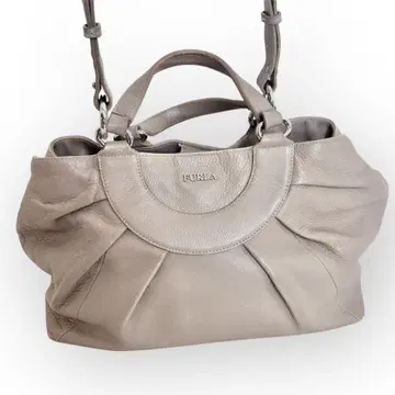 FURLA 훌라 2way 숄더백 핸드 그레이 가죽 심플