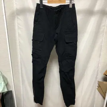 새상품급 랄프 로렌 스포츠 카고 팬츠 사이즈 4 블랙 지퍼 플라이