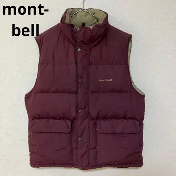 mont-bell 몽벨 베이직 다운 베스트 와인 레드 L 사이즈