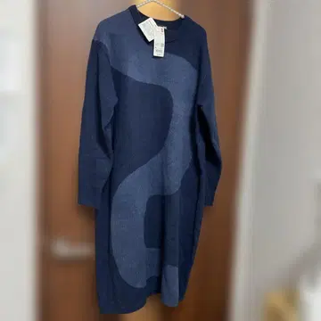 marimekko 니트 원피스 XL 다크 블루