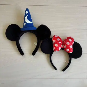 디즈니 미키 미니 머리띠 2세트
