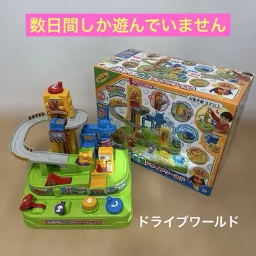 [새상품급] 추천! 공사 자동차! 호빵맨 뇌 발달 드라이브 월드