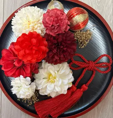 성인식 졸업식 시치고산 사전 촬영 머리 장식 세트