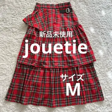 새상품 jouetie 쥬에티 벨트 체크 캉캉 스커트