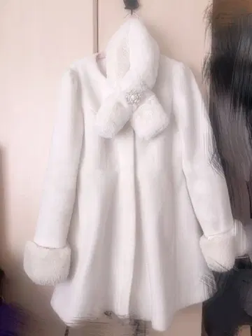 evelyn 2023 롱 코트 비쥬 부착