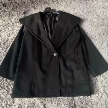 meri 미일리 숄카라 코트 블랙