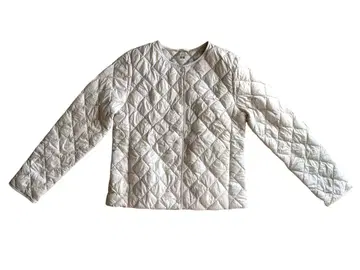 유니클로 웜 패디드 퀼팅 자켓 화이트 M 사이즈