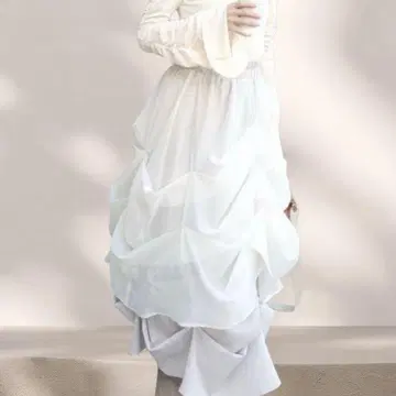 새상품급 노틀에모아 개더 롱 스커트 택 포함 새상품