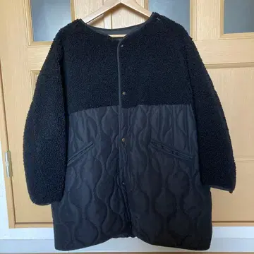 보아 퀼팅 자켓 블랙