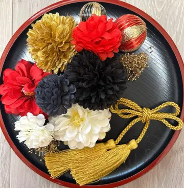 성인식 졸업식 시치고산 사전 촬영 머리 장식