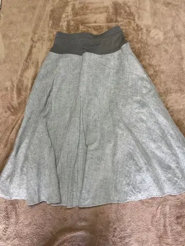 비어즐리 BEARDSLEY 플레어 스커트 울 린넨 사이즈 0